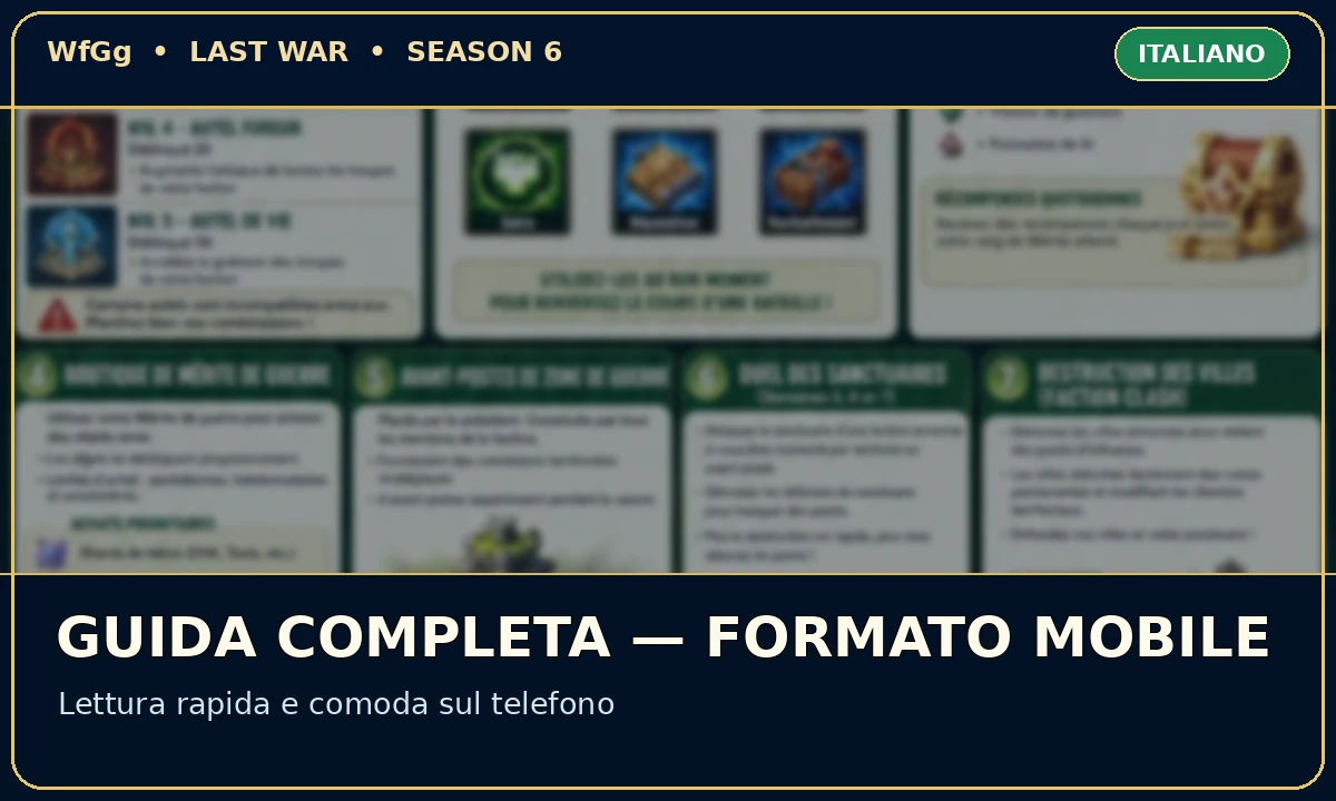 Guida completa — formato mobile